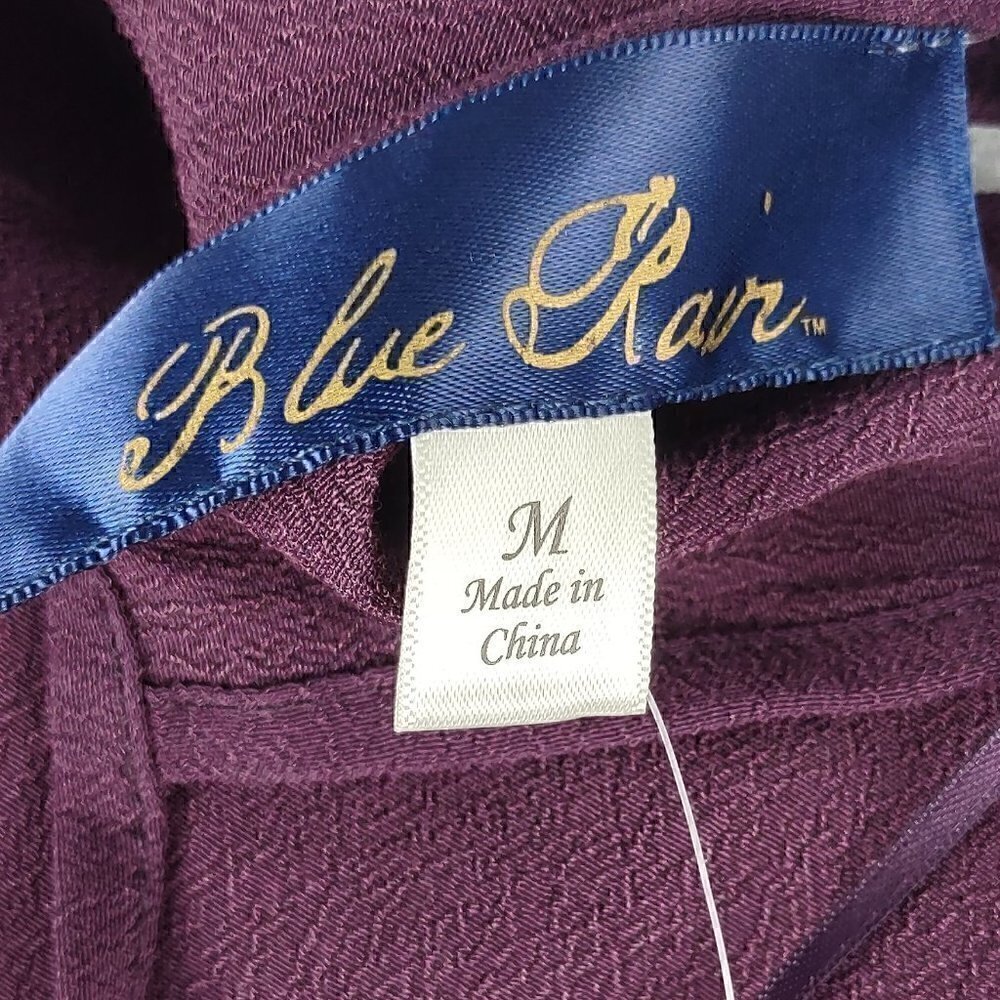 Blue Rain Womens Purple Bell Sleeve Blouse (NWT) Size Medium - Picture 8 of 13